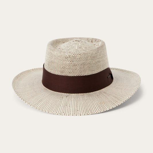 Double Bogey Raffia Straw Hat | Stetson Natural Brown