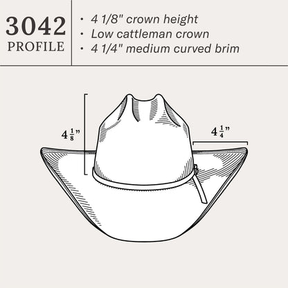 Brookwood 10X Straw Cowboy Hat | Stetson Natural