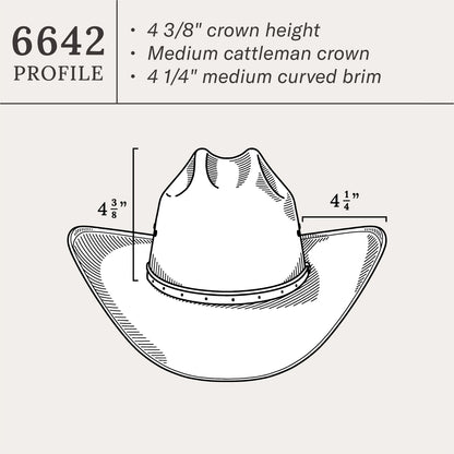 Rodeo 10X Straw Cowboy Hat | Stetson Natural