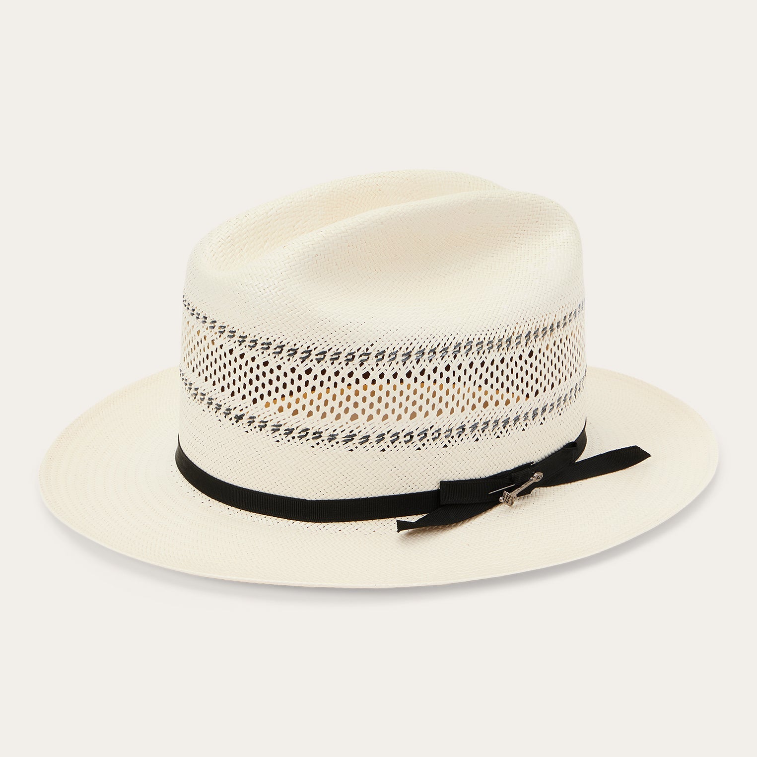 Open Road Straw Hat | Stetson Natural/Black