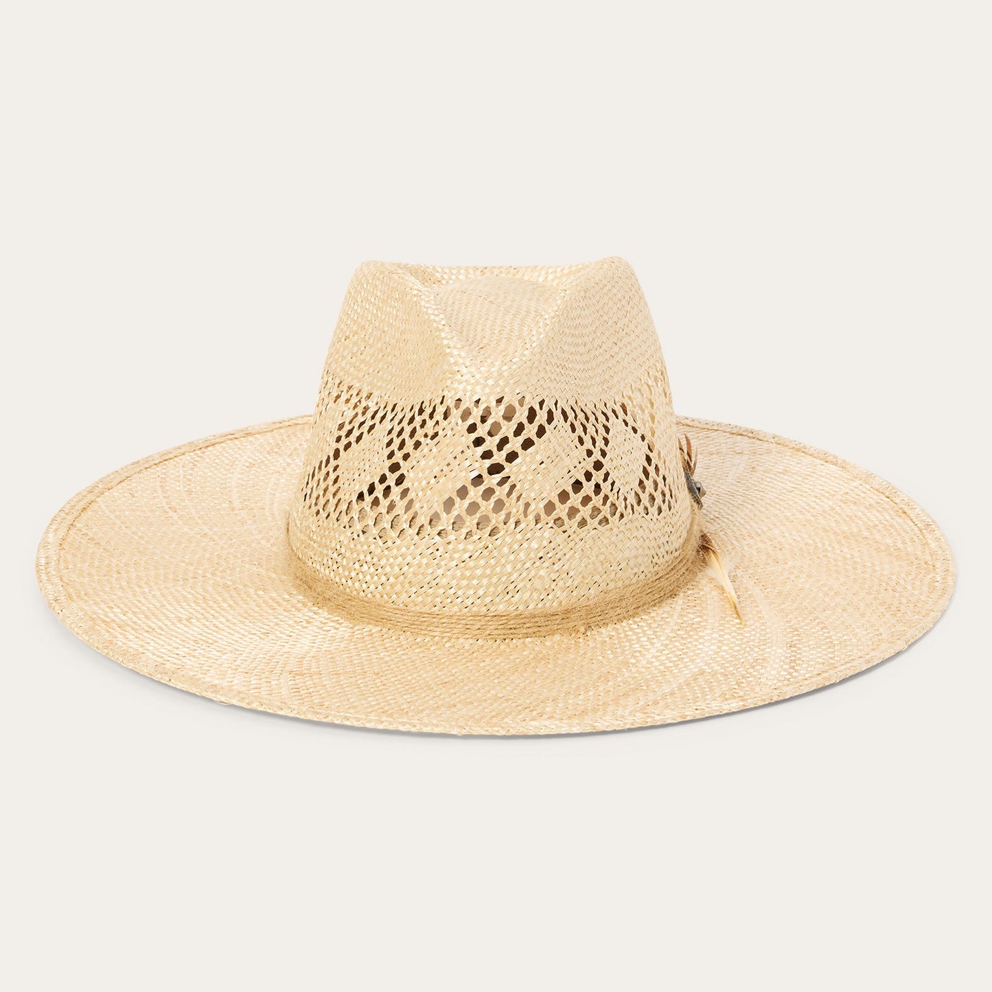 Chorus Straw Flat Brim Hat | Stetson Natural