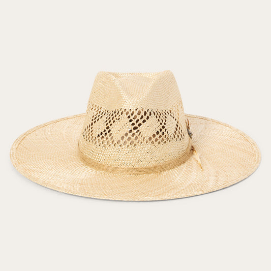 Chorus Straw Flat Brim Hat | Stetson Natural