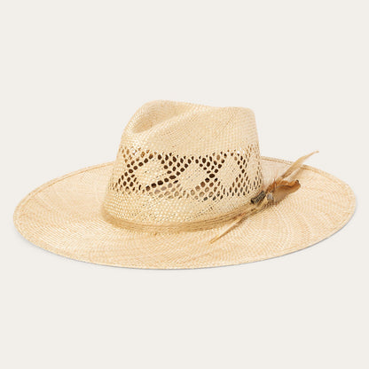Chorus Straw Flat Brim Hat | Stetson Natural