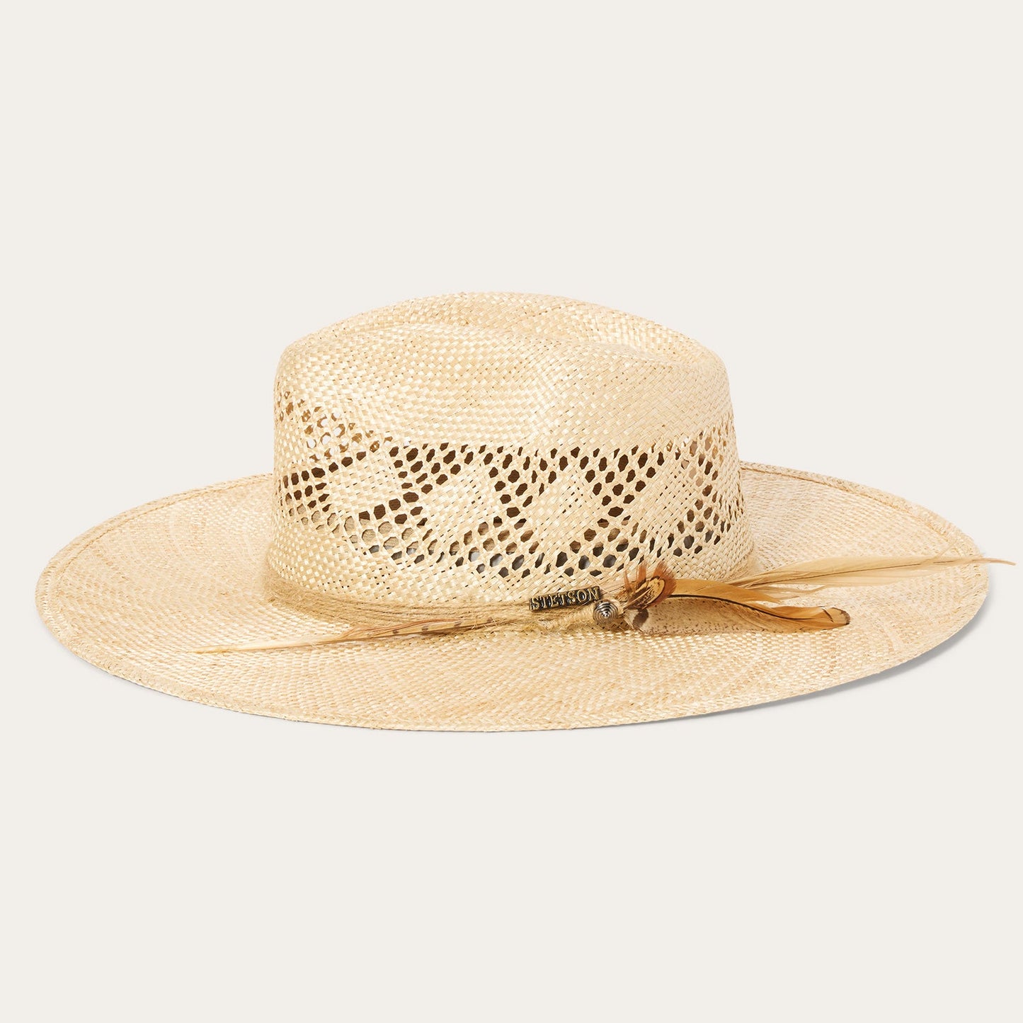 Chorus Straw Flat Brim Hat | Stetson Natural
