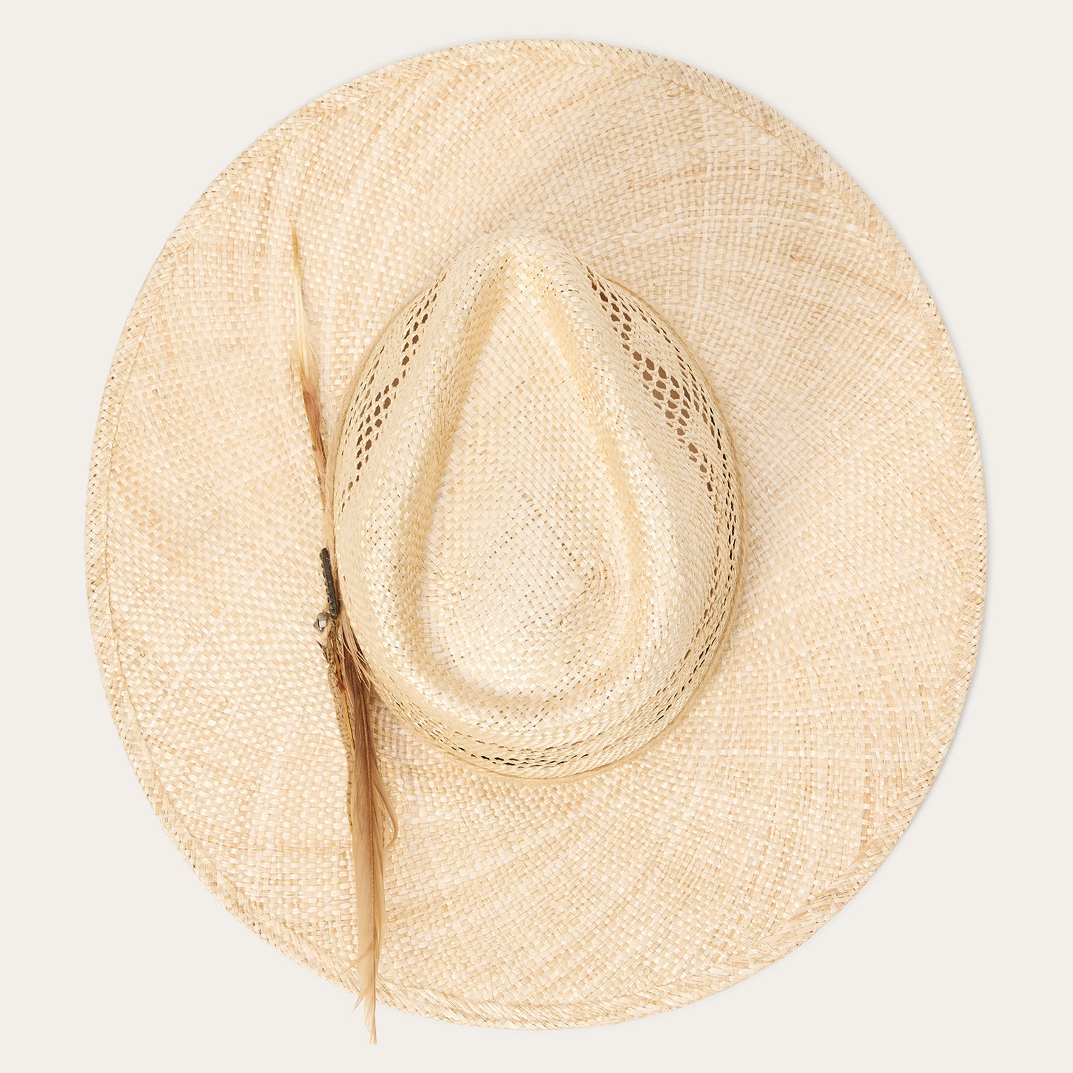 Chorus Straw Flat Brim Hat | Stetson Natural