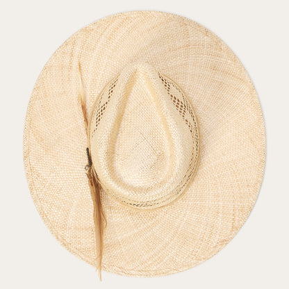 Chorus Straw Flat Brim Hat | Stetson Natural