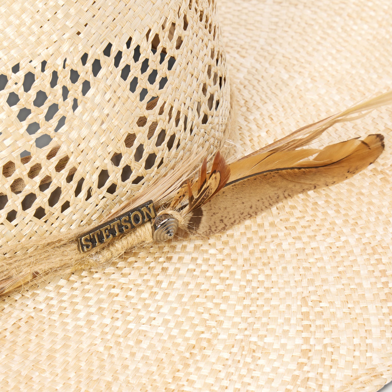 Chorus Straw Flat Brim Hat | Stetson Natural