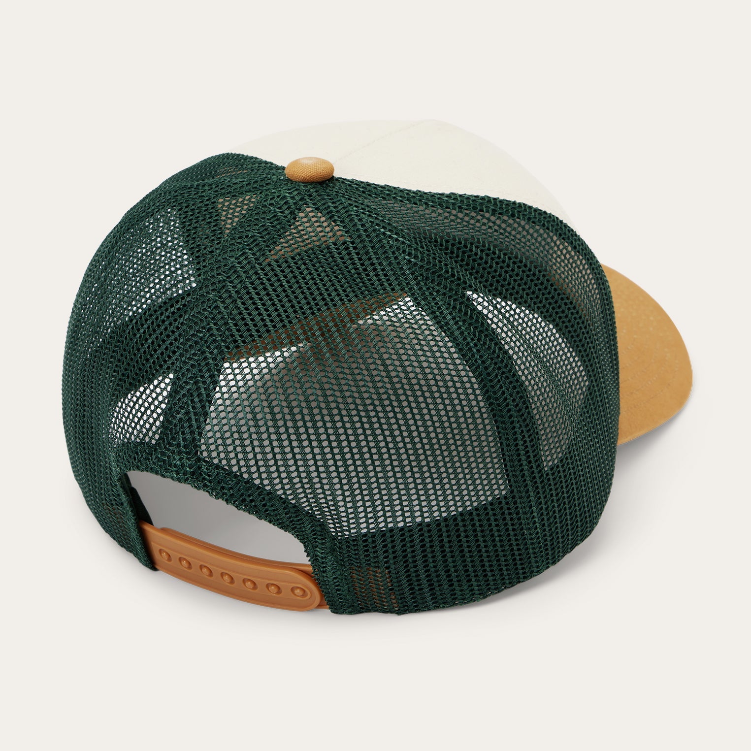 Fishing Patch Trucker Cap | Stetson Off White / Tan / Green