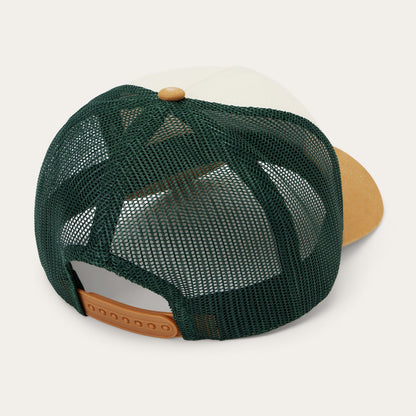 Fishing Patch Trucker Cap | Stetson Off White / Tan / Green