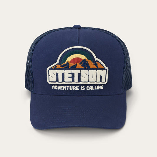 Mountain Sunset Trucker Cap | Stetson Navy
