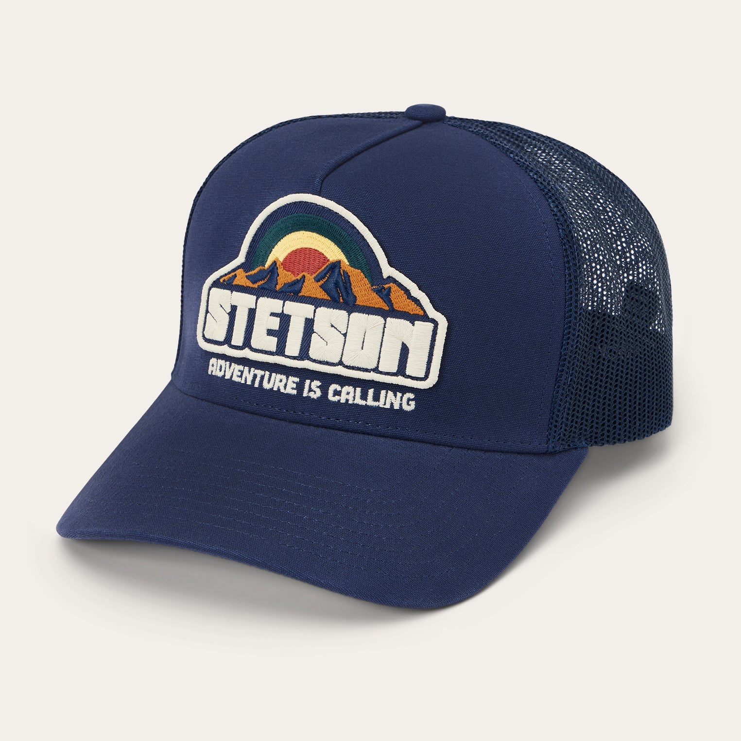 Mountain Sunset Trucker Cap | Stetson Navy