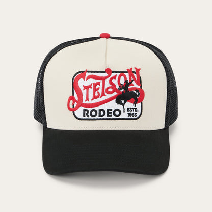Rodeo Patch Trucker Cap | Stetson Off White / Black