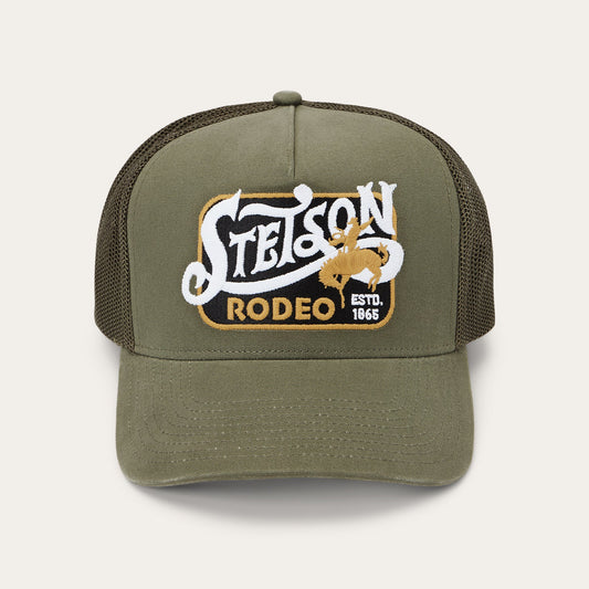 Rodeo Patch Trucker Cap | Stetson Olive