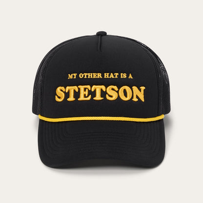 My Other Hat Is A Stetson Trucker Cap | Stetson Black