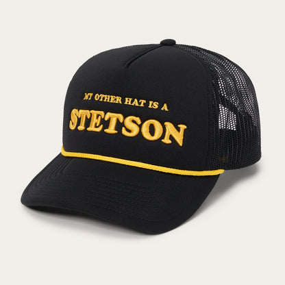 My Other Hat Is A Stetson Trucker Cap | Stetson Black