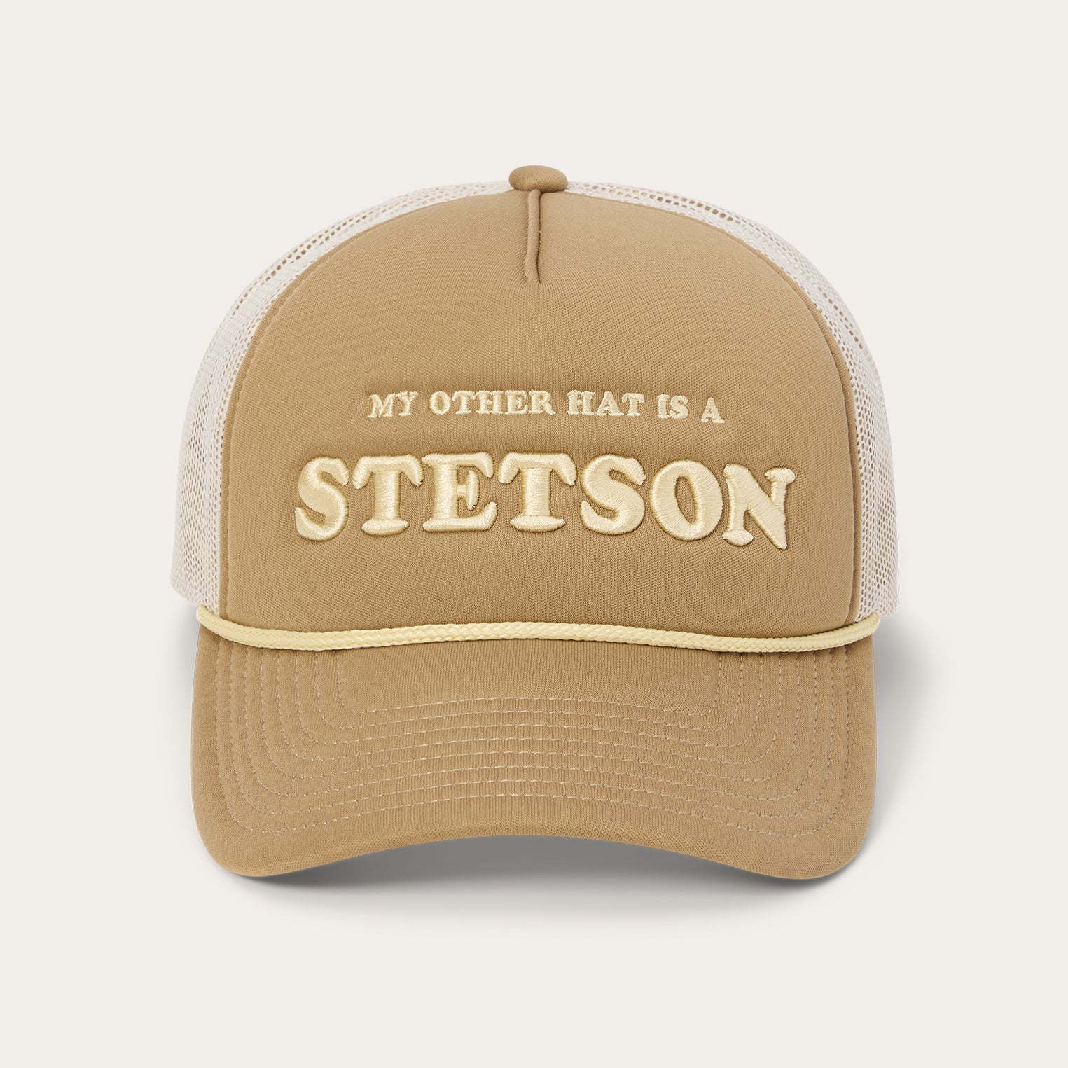 My Other Hat Is A Stetson Trucker Cap | Stetson Tan