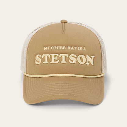 My Other Hat Is A Stetson Trucker Cap | Stetson Tan