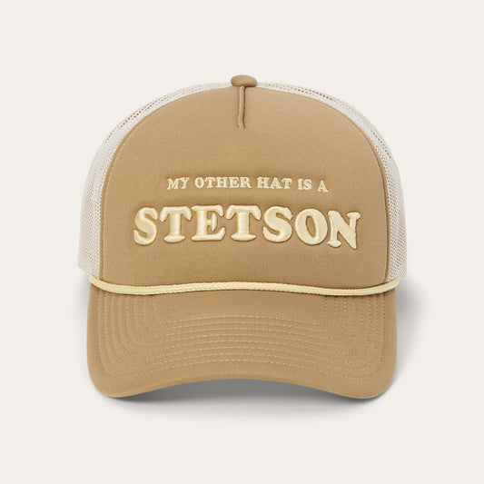 My Other Hat Is A Stetson Trucker Cap | Stetson Tan