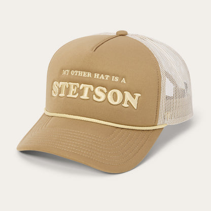My Other Hat Is A Stetson Trucker Cap | Stetson Tan