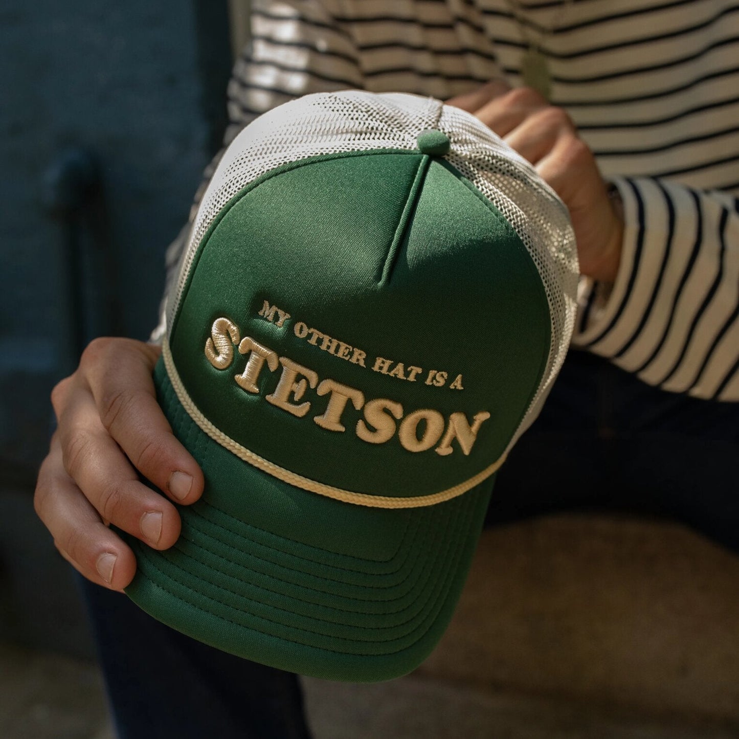 My Other Hat Is A Stetson Trucker Cap | Stetson Olive