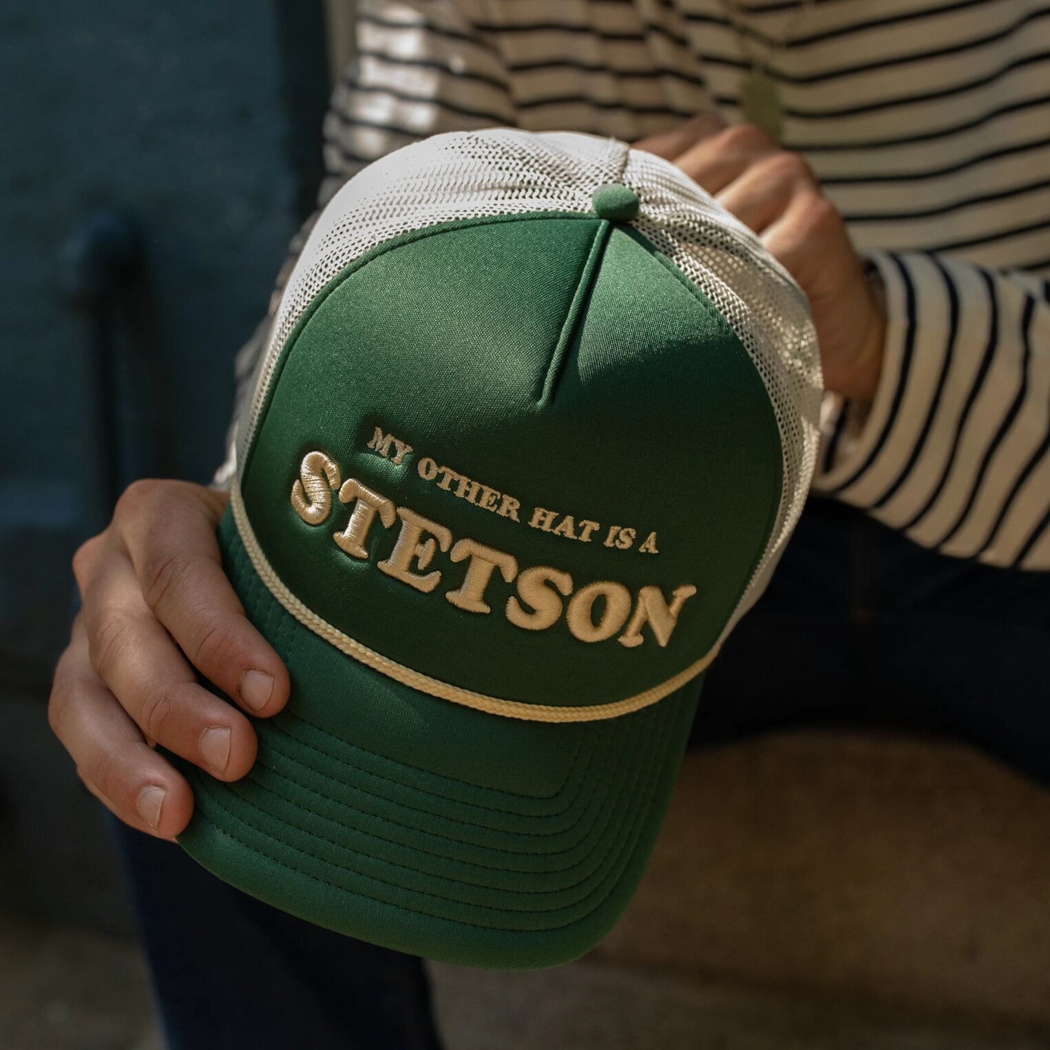 My Other Hat Is A Stetson Trucker Cap | Stetson Olive