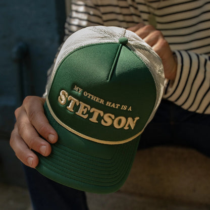 My Other Hat Is A Stetson Trucker Cap | Stetson Olive