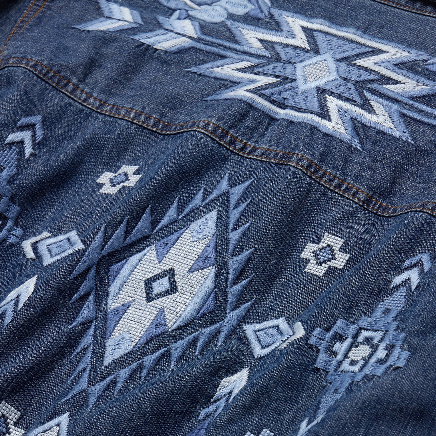 Dark Blue Denim Shirt Dress | Stetson Blue