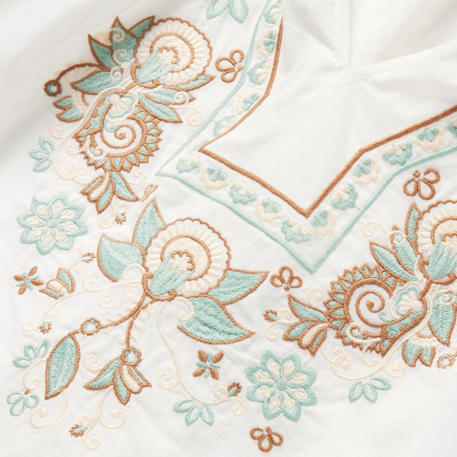 Cotton Voile Peasant Blouse | Stetson White