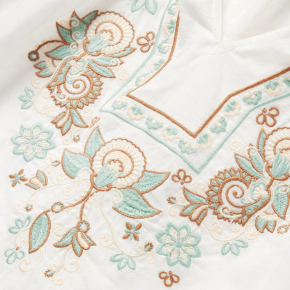 Cotton Voile Peasant Blouse | Stetson White