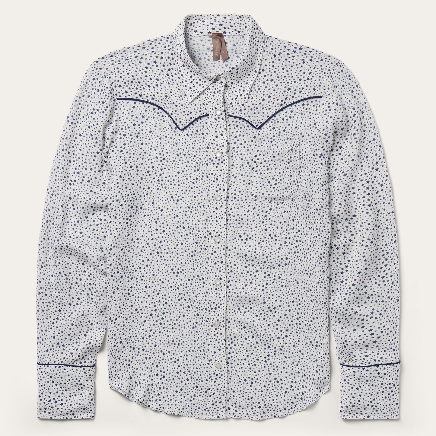 Stars Print Western Shirt | Stetson White