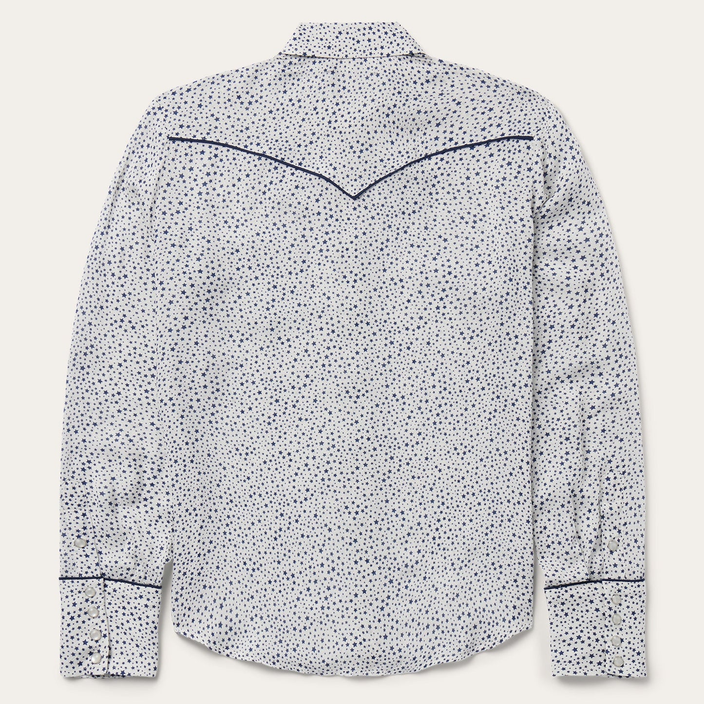 Stars Print Western Shirt | Stetson White