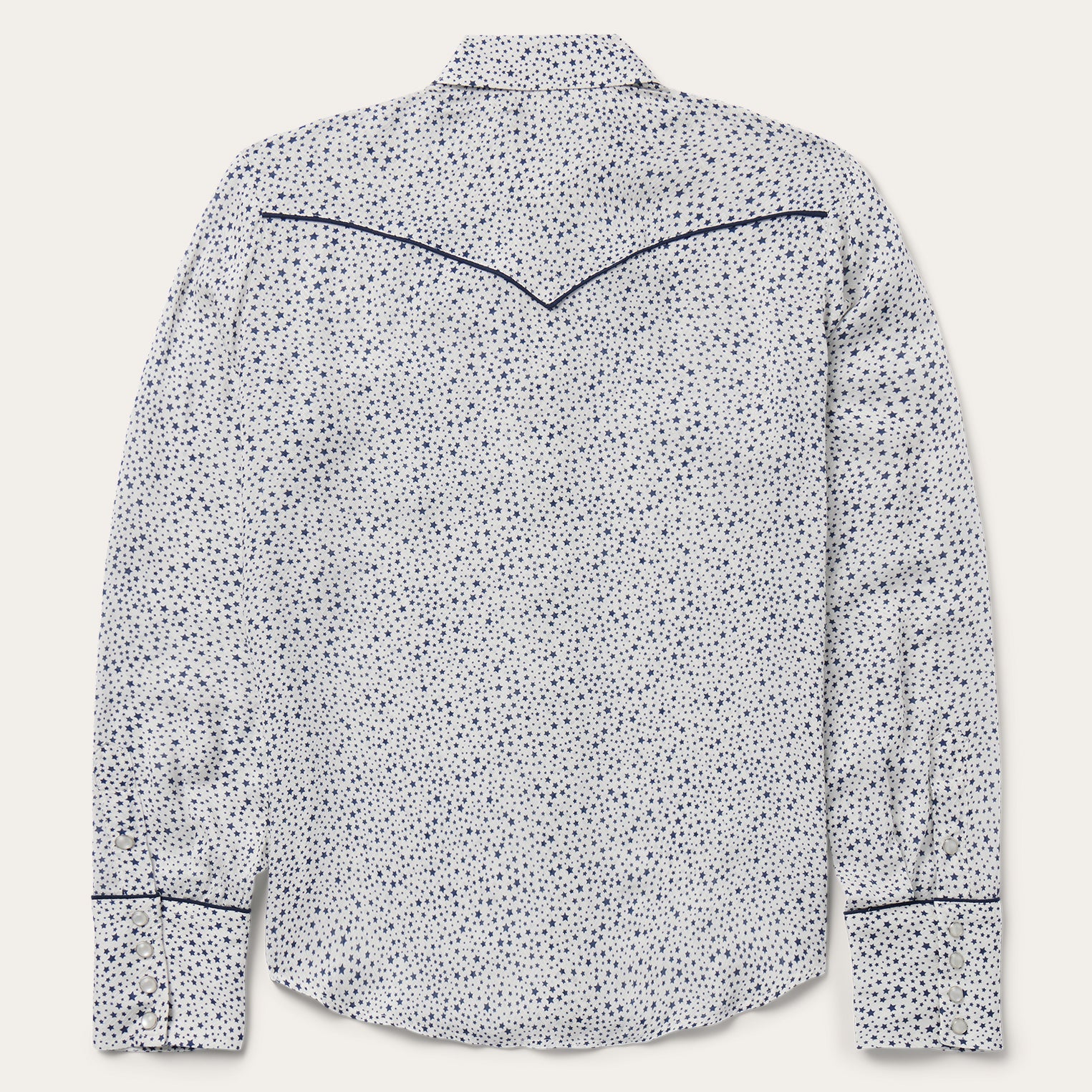 Stars Print Western Shirt | Stetson White