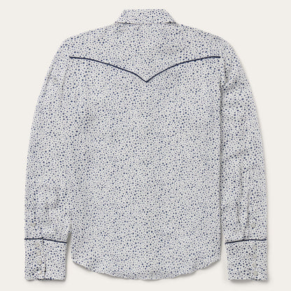Stars Print Western Shirt | Stetson White