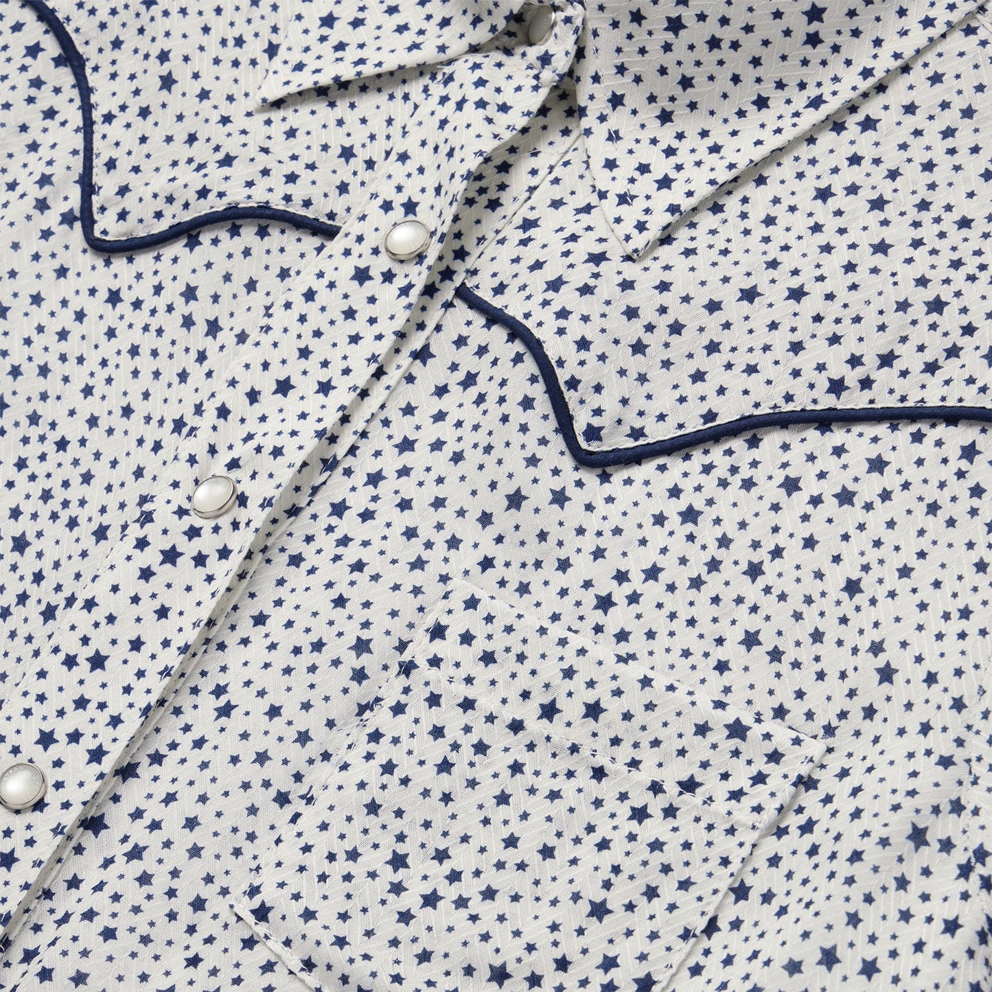 Stars Print Western Shirt | Stetson White