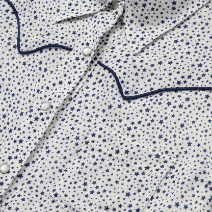 Stars Print Western Shirt | Stetson White