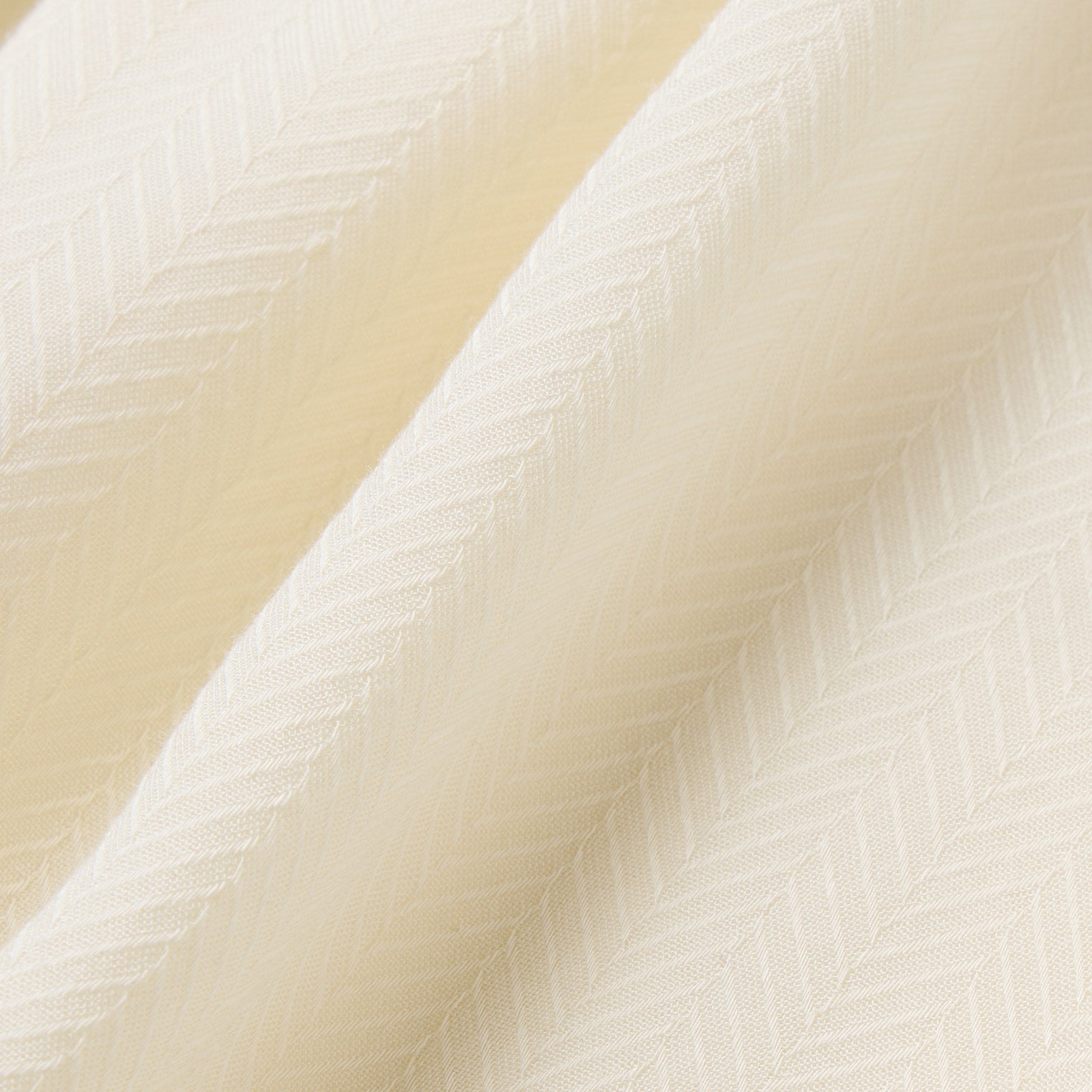 Cream Herringbone Blouse | Stetson White