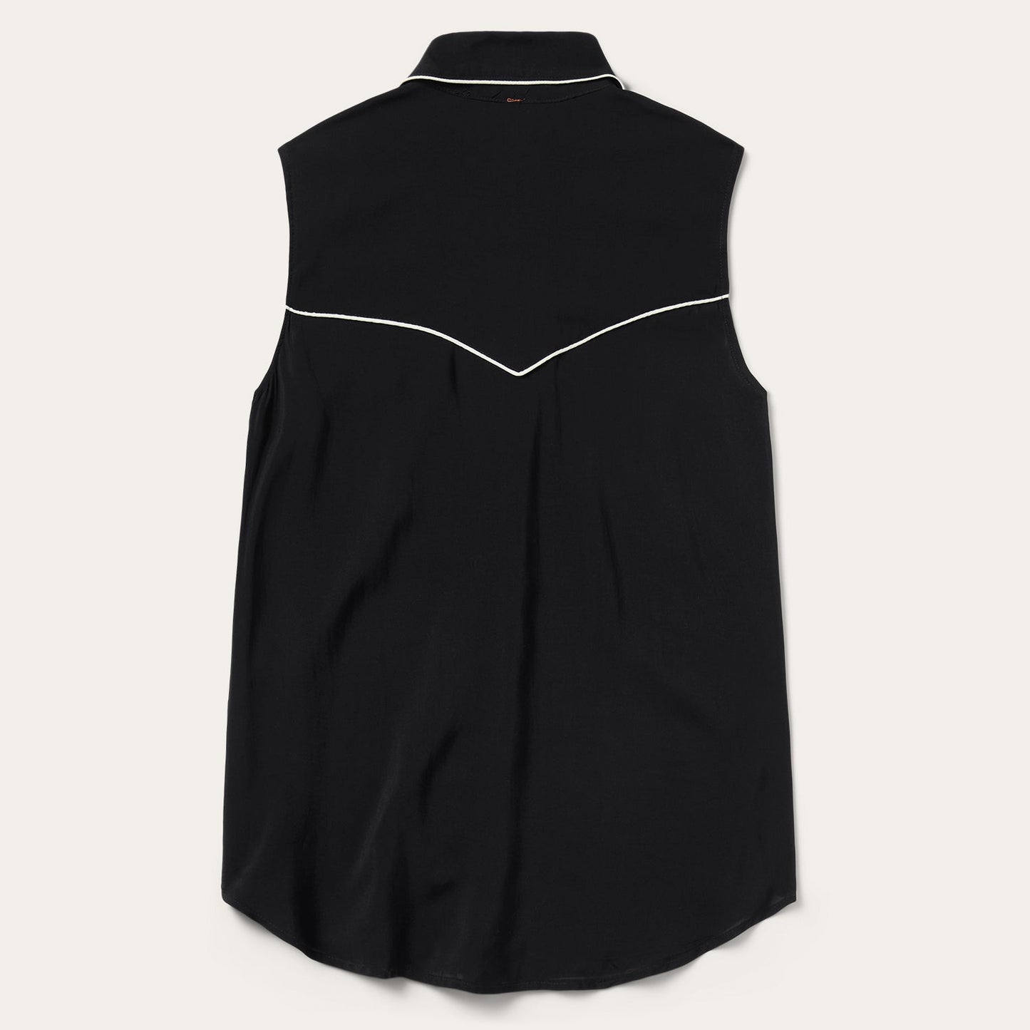 Black Sleeveless Western Shirt | Stetson Black