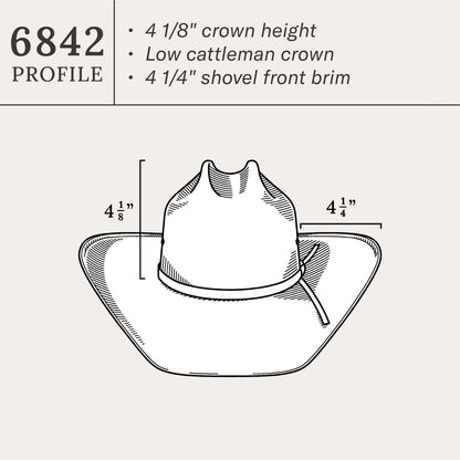 Thunder 10X Straw Cowboy Hat | Stetson Ivory Gray