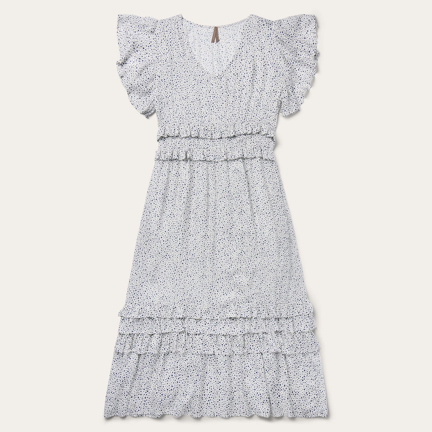 Stars Print Dress | Stetson White