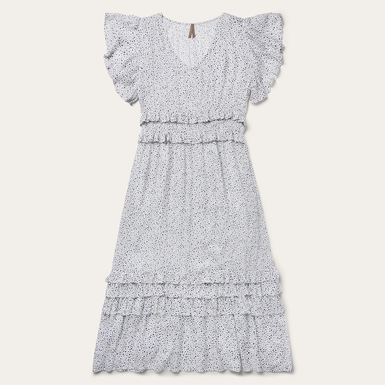 Stars Print Dress | Stetson White