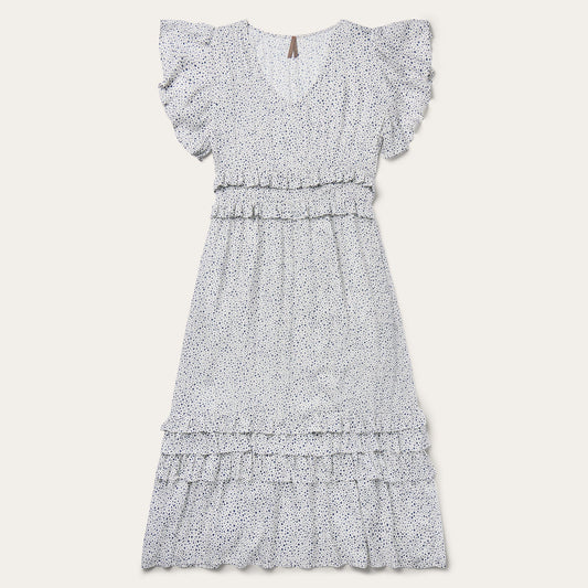 Stars Print Dress | Stetson White