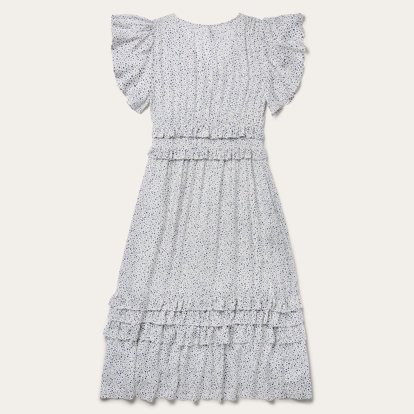 Stars Print Dress | Stetson White