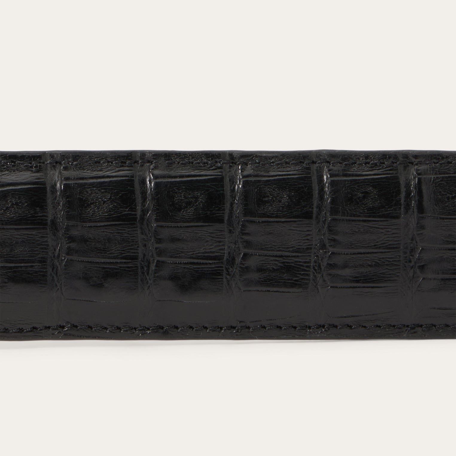 Caiman Western Tab Belt | Stetson Black Classic