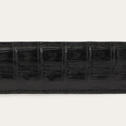 Caiman Western Tab Belt | Stetson Black Classic
