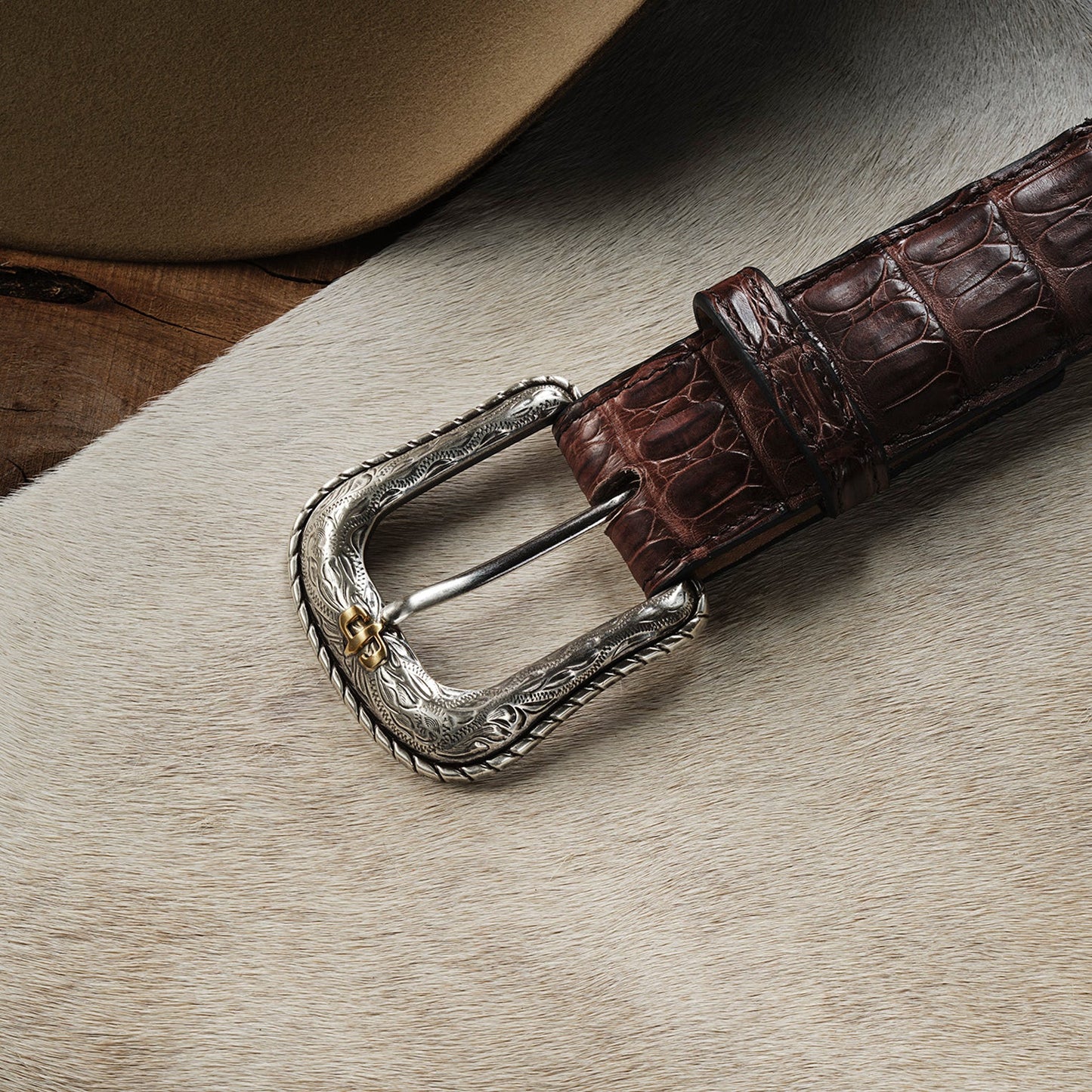 Caiman Western Tab Belt | Stetson Cigar Classic