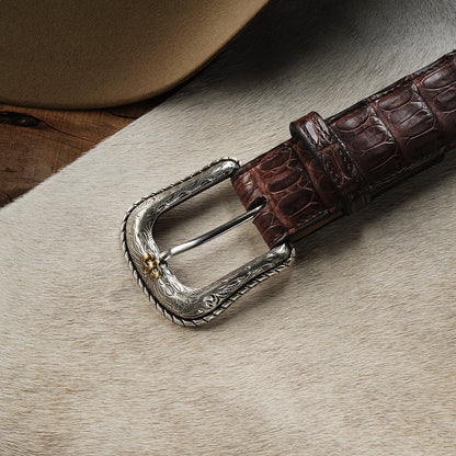 Caiman Western Tab Belt | Stetson Cigar Classic
