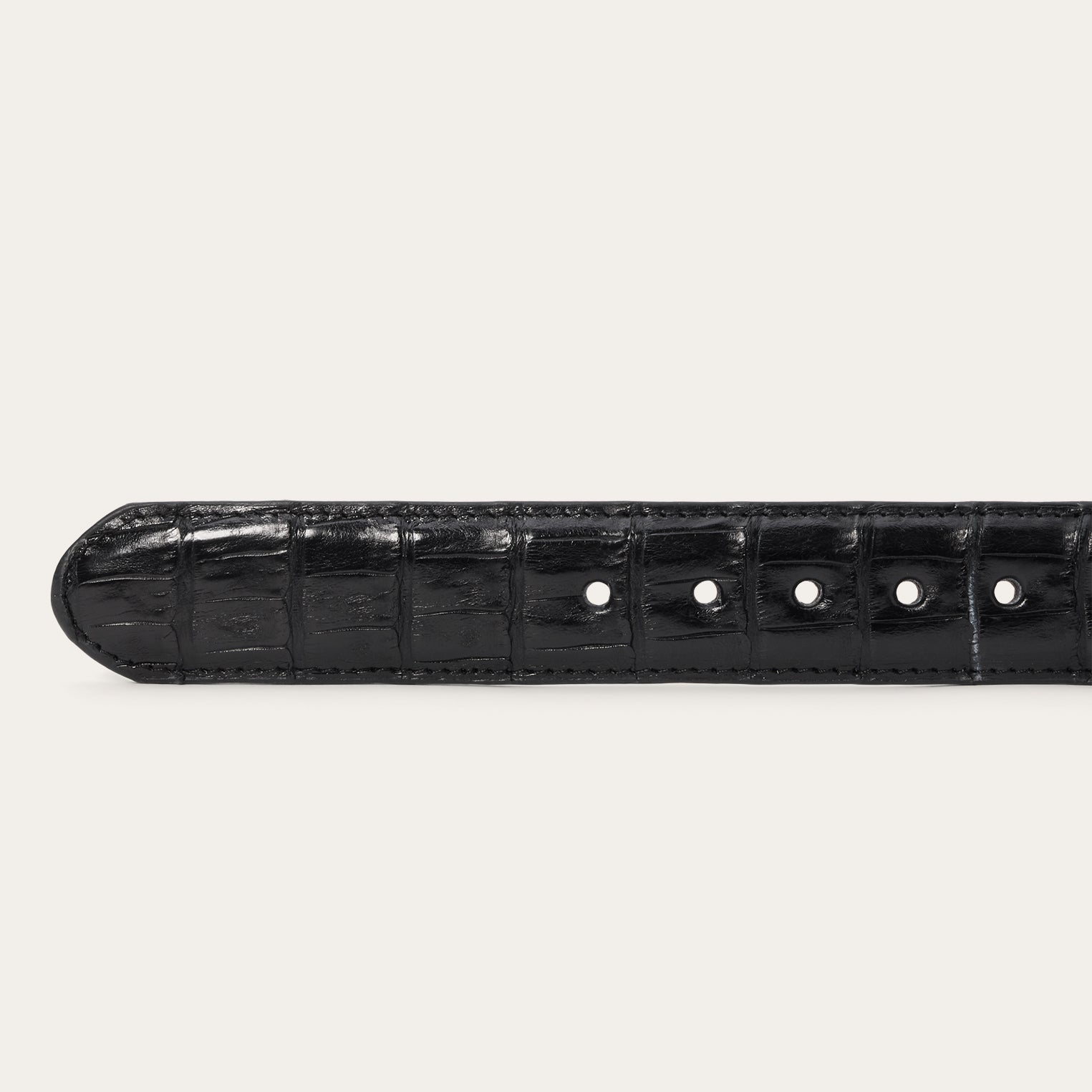 Caiman Western Tab Belt - 1 1/4" Width | Stetson Black Classic