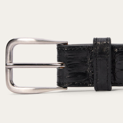 Caiman Western Tab Belt - 1 1/4" Width | Stetson Black Classic