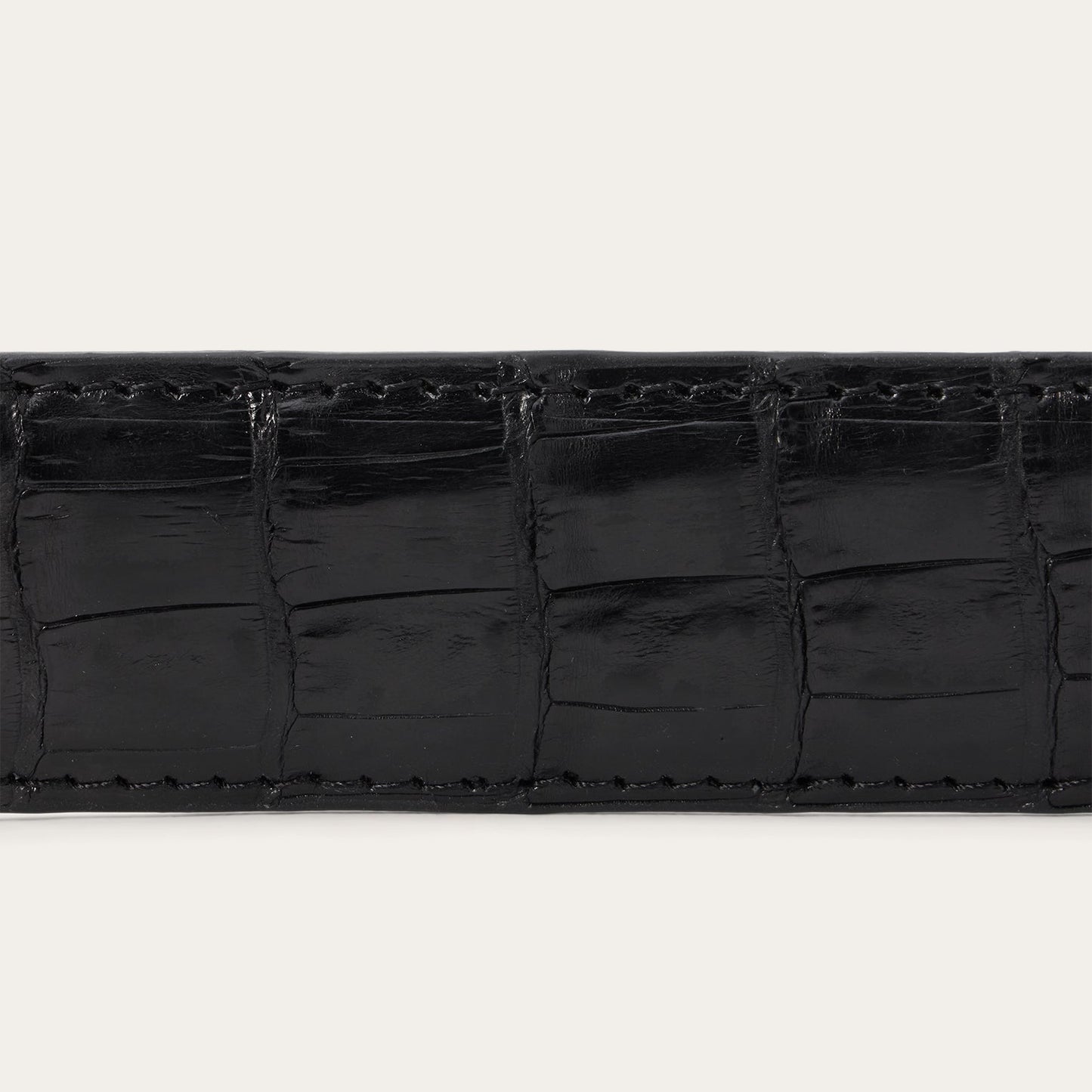 Caiman Western Tab Belt - 1 1/4" Width | Stetson Black Classic