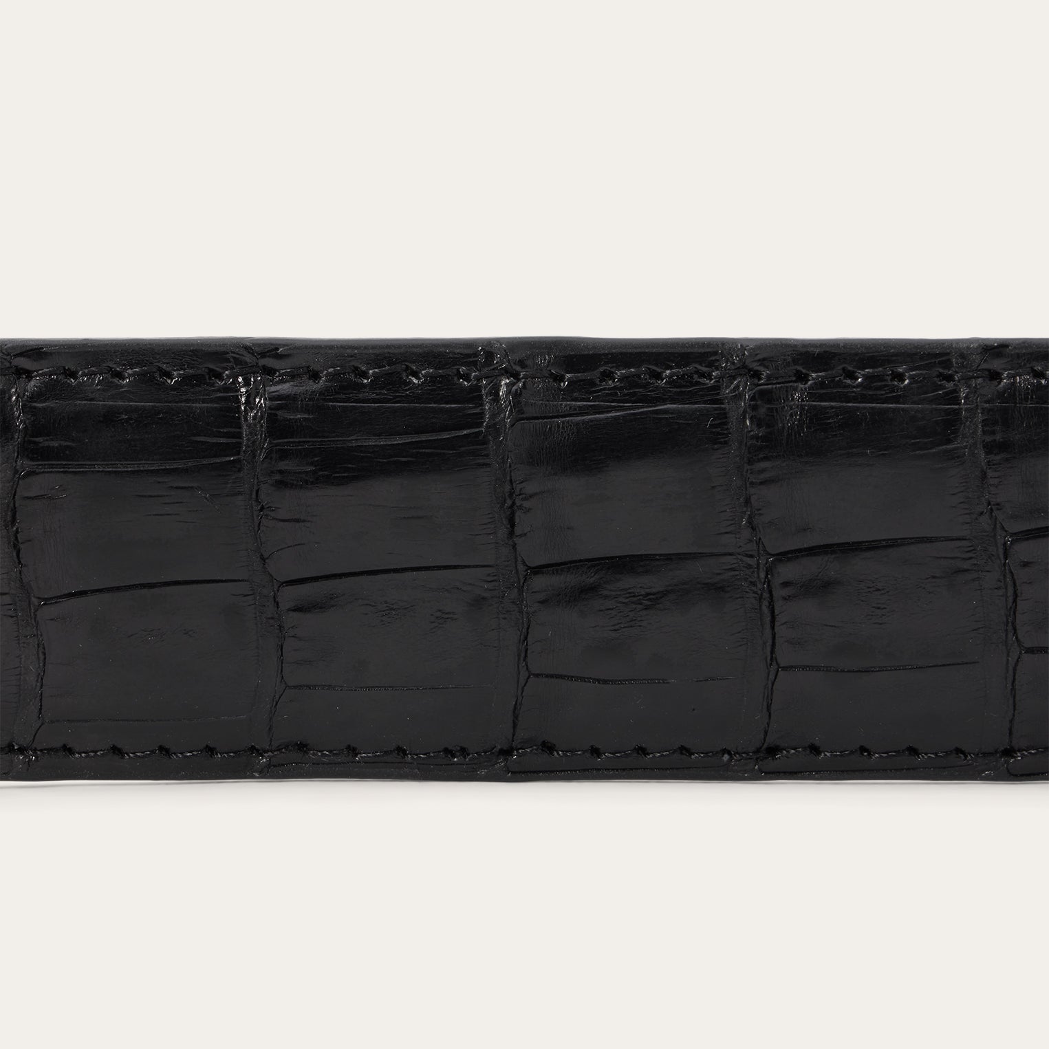 Caiman Western Tab Belt - 1 1/4" Width | Stetson Black Classic